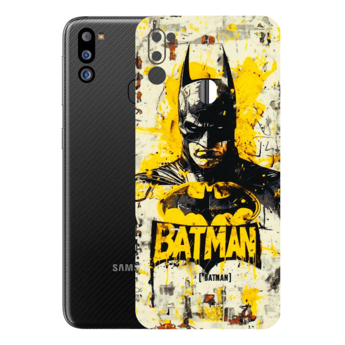 Samsung M/F/Note/Flip and C Phone Skins (All Models) - Batman Yellow BT - 3D Embossed Finish (L-304) Samsung Galaxy M21 2021