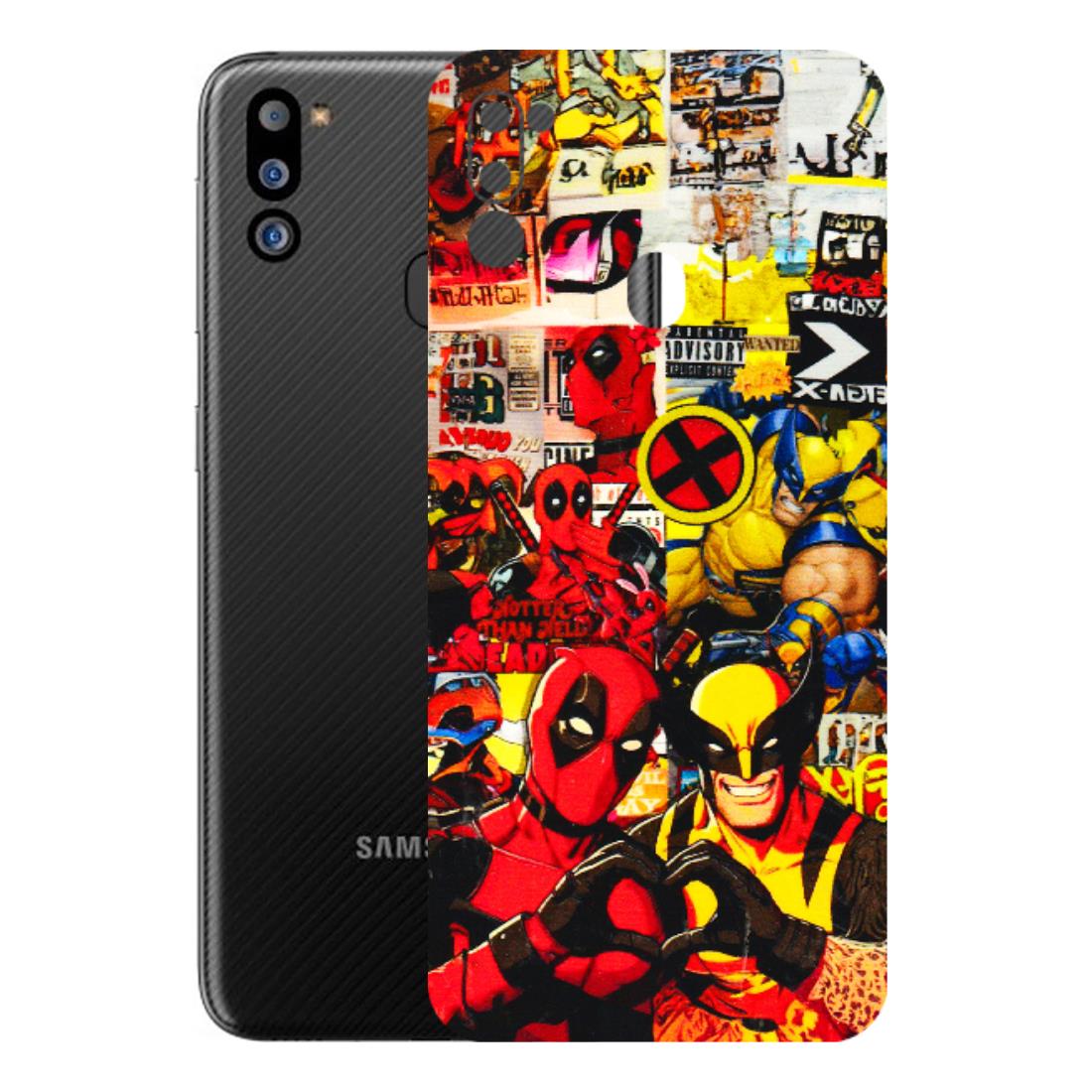 Samsung M/F/Note/Flip and C Phone Skins (All Models) - Spidy Wolverine - 3D Embossed Finish (L-310) Samsung Galaxy M21 2021