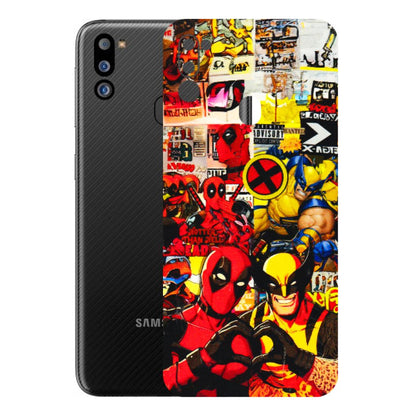 Samsung M/F/Note/Flip and C Phone Skins (All Models) - Spidy Wolverine - 3D Embossed Finish (L-310) Samsung Galaxy M21 2021