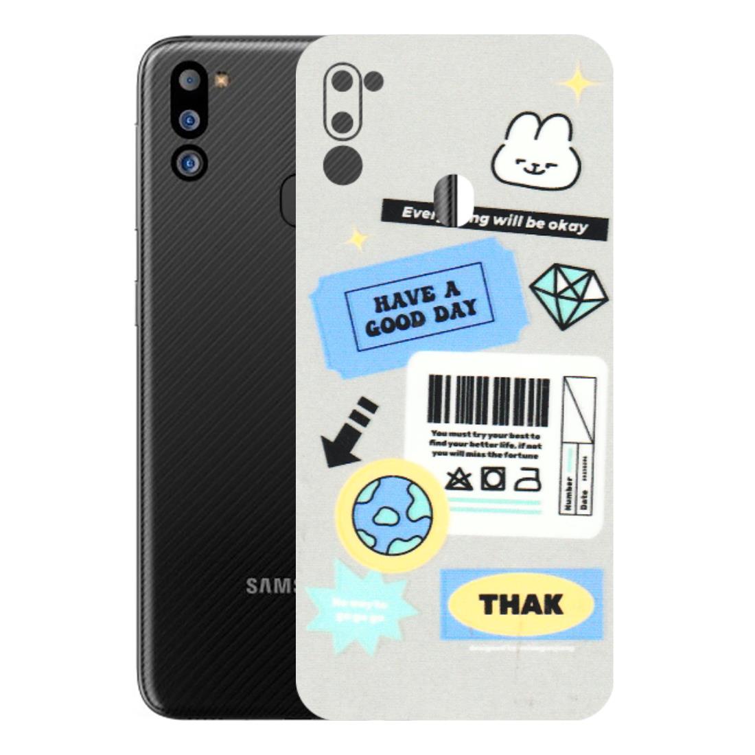 Samsung M/F/Note/Flip and C Phone Skins (All Models) - Will Be Okay Design - 3D Embossed Finish (L-316) Samsung Galaxy M21 2021