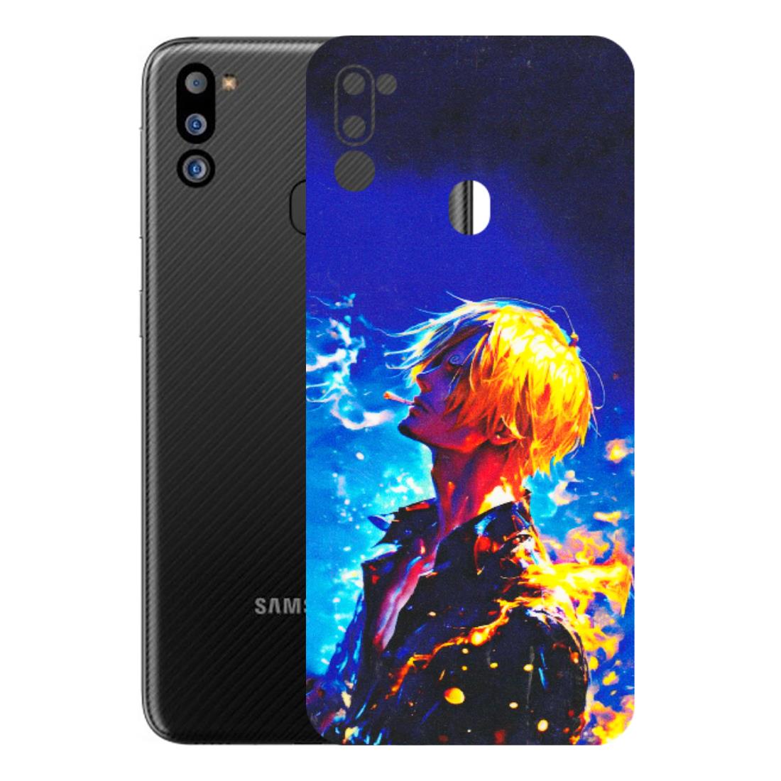 Samsung M/F/Note/Flip and C Phone Skins (All Models) - Sanji Vinsmoke One Piece - 3D Embossed Finish (L-319) Samsung Galaxy M21 2021