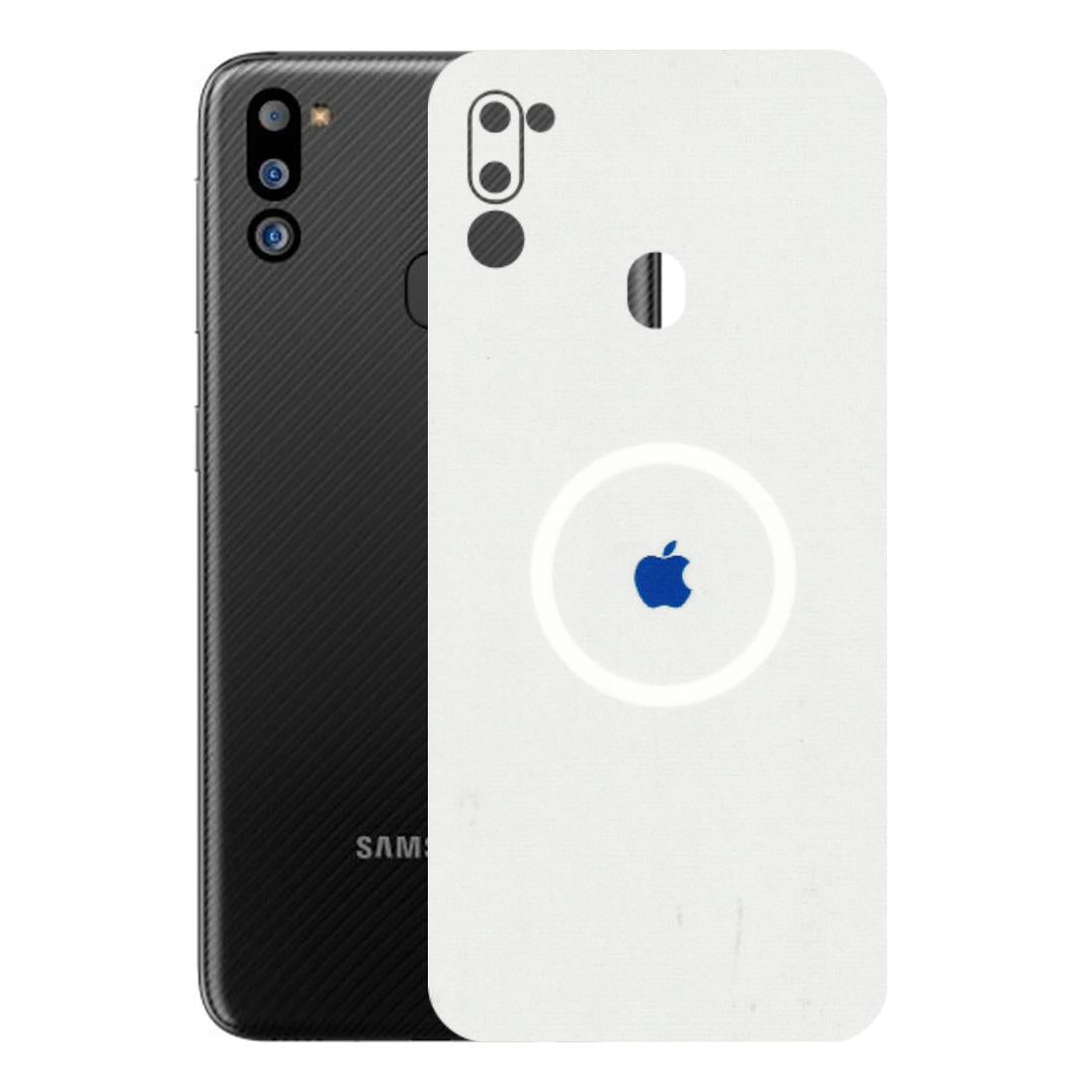 Samsung M/F/Note/Flip and C Phone Skins (All Models) - iPhone Magsafe Logo - 3D Embossed Finish (L-320) Samsung Galaxy M21 2021