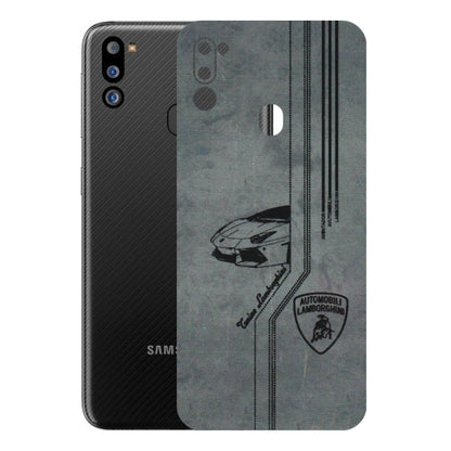 Samsung M/F/Note/Flip and C Phone Skins (All Models) - New Lamborgini Aventador - 3D Embossed Finish (L-321) Samsung Galaxy M21 2021