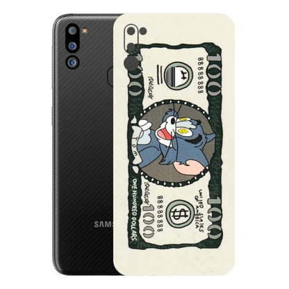 Samsung M/F/Note/Flip and C Phone Skins (All Models) - Tom Hundred Dollar - 3D Embossed Finish (L-324) Samsung Galaxy M21 2021