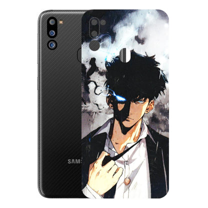 Samsung M/F/Note/Flip and C Phone Skins (All Models) - Sung Jinwoo Manhwa Anime - 3D Embossed Finish (L-328) Samsung Galaxy M21 2021