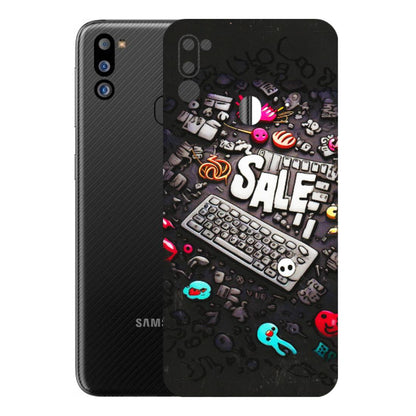 Samsung M/F/Note/Flip and C Phone Skins (All Models) - Gadgets Sale - 3D Embossed Finish (L-50) Samsung Galaxy M21 2021