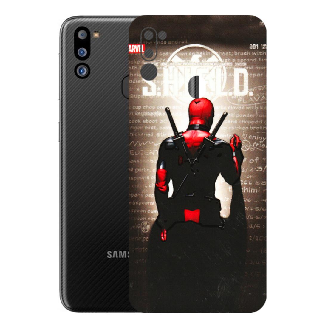 Samsung M/F/Note/Flip and C Phone Skins (All Models) - Deadpool - 3D Embossed Finish (L-56) Samsung Galaxy M21 2021