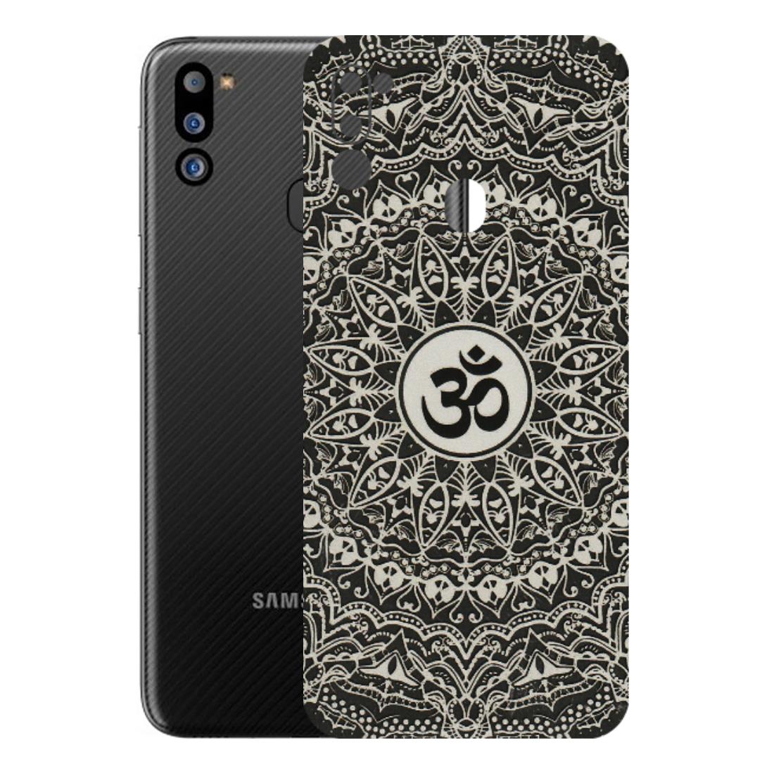 Samsung M/F/Note/Flip and C Phone Skins (All Models) - Aum Elegant Mandala - 3D Embossed Finish (L-62) Samsung Galaxy M21 2021