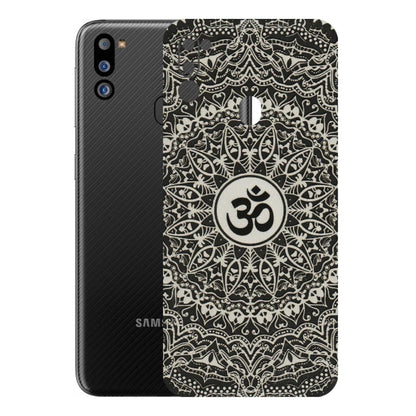 Samsung M/F/Note/Flip and C Phone Skins (All Models) - Aum Elegant Mandala - 3D Embossed Finish (L-62) Samsung Galaxy M21 2021