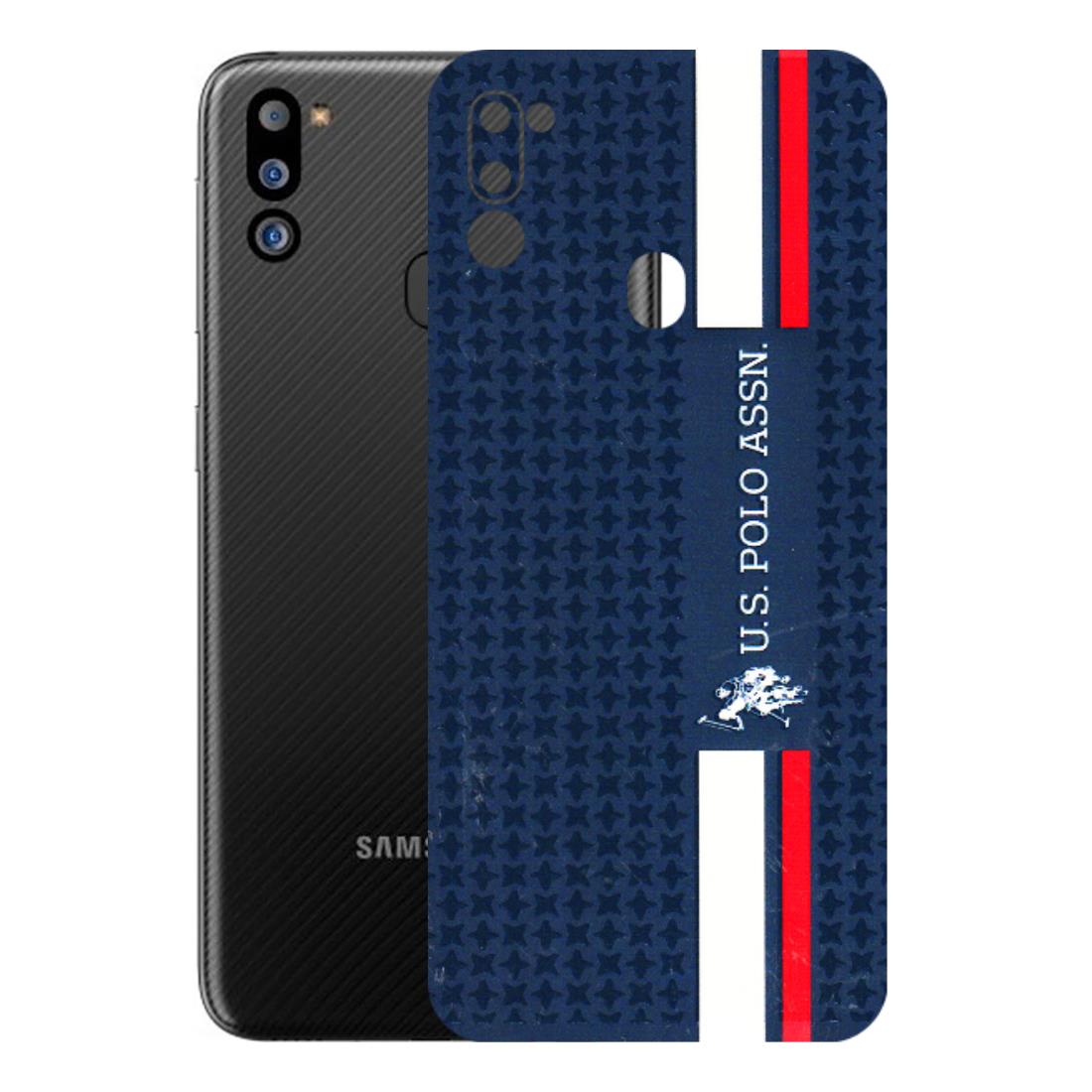 Samsung M/F/Note/Flip and C Phone Skins (All Models) - US POLO Designer Brand - 3D Embossed Finish (L-65) Samsung Galaxy M21 2021
