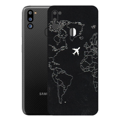 Samsung M/F/Note/Flip and C Phone Skins (All Models) - Never Ending Travel - 3D Embossed Finish (L-79) Samsung Galaxy M21 2021