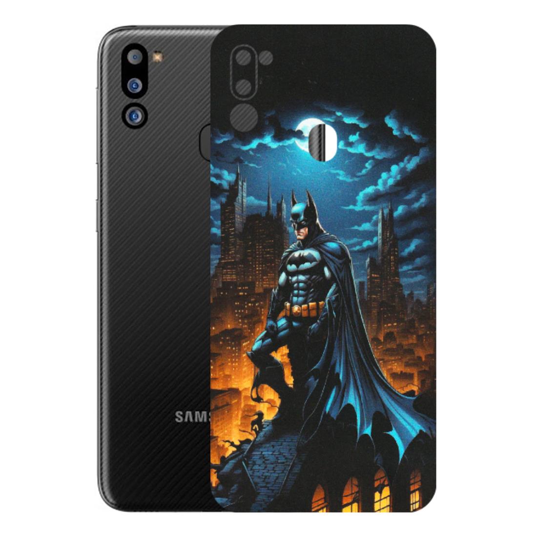 Samsung M/F/Note/Flip and C Phone Skins (All Models) - Batman Arkham City - Matte Finish (M-01) Samsung Galaxy M21 2021