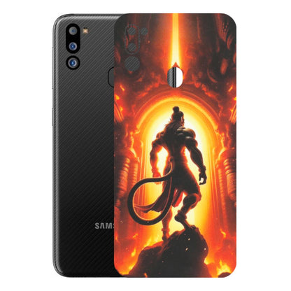 Samsung M/F/Note/Flip and C Phone Skins (All Models) - HanumanJi - Matte Finish (M-06) Samsung Galaxy M21 2021