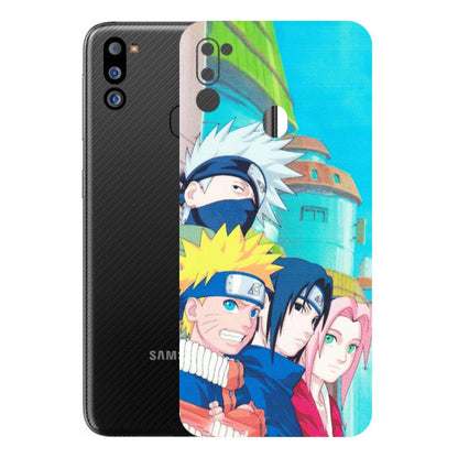 Samsung M/F/Note/Flip and C Phone Skins (All Models) - Team Minato And Kakashi - Matte Finish (M-101) Samsung Galaxy M21 2021