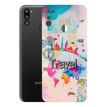 Samsung M/F/Note/Flip and C Phone Skins (All Models) - Travel The Wonders - Matte Finish (M-108) Samsung Galaxy M21 2021
