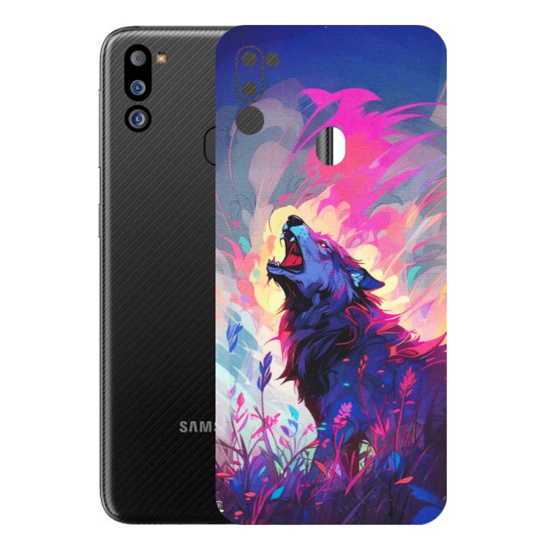 Samsung M/F/Note/Flip and C Phone Skins (All Models) - New Wild Wolf Abstract - Matte Finish (M-125) Samsung Galaxy M21 2021
