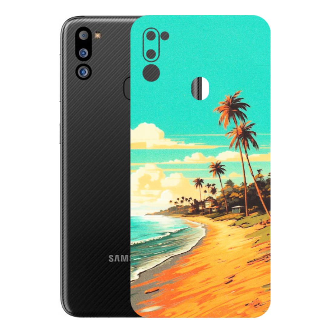 Samsung M/F/Note/Flip and C Phone Skins (All Models) - Miami Beach - Matte Finish (M-136) Samsung Galaxy M21 2021
