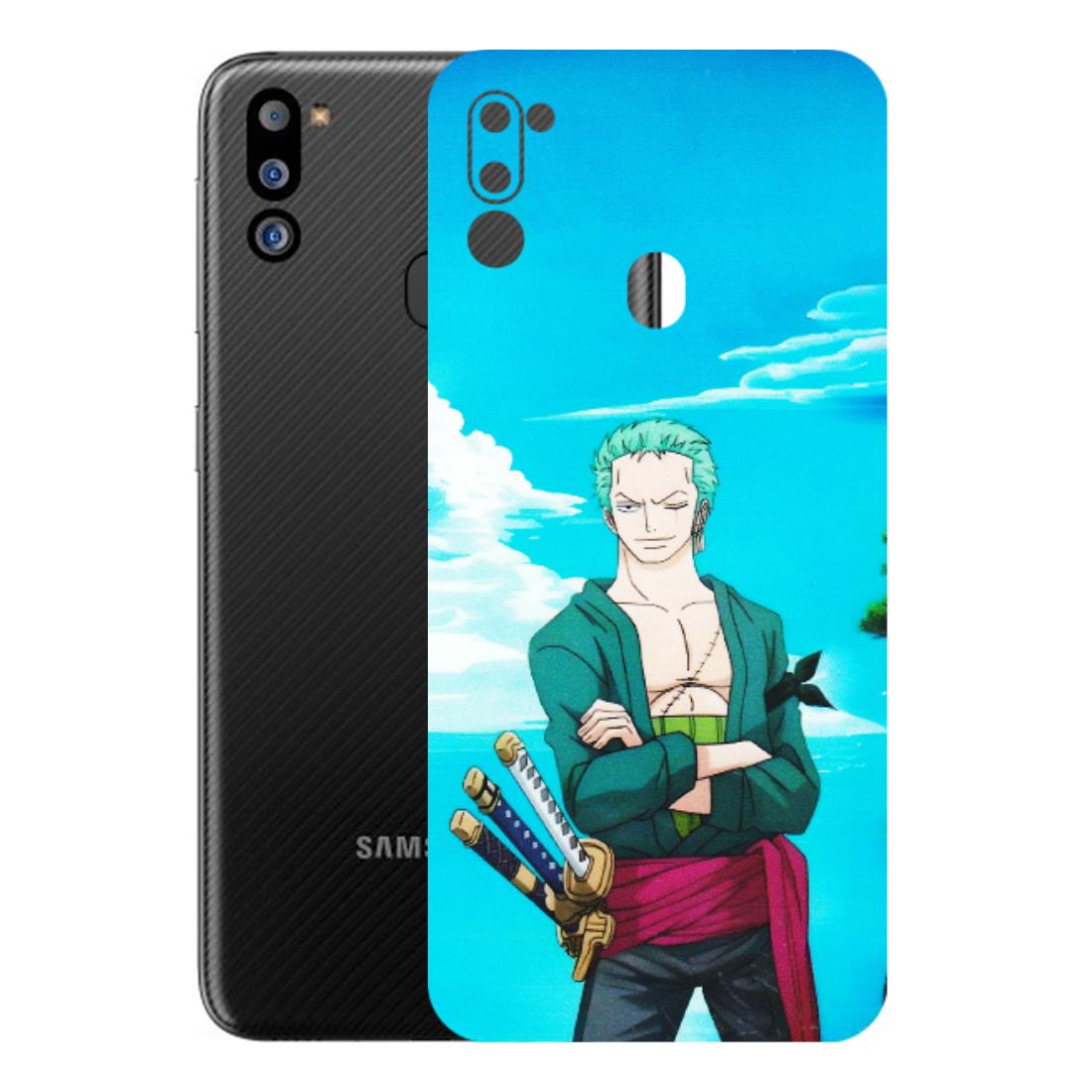 Samsung M/F/Note/Flip and C Phone Skins (All Models) - Cool Swordman Zoro Anime - Matte Finish (M-143) Samsung Galaxy M21 2021