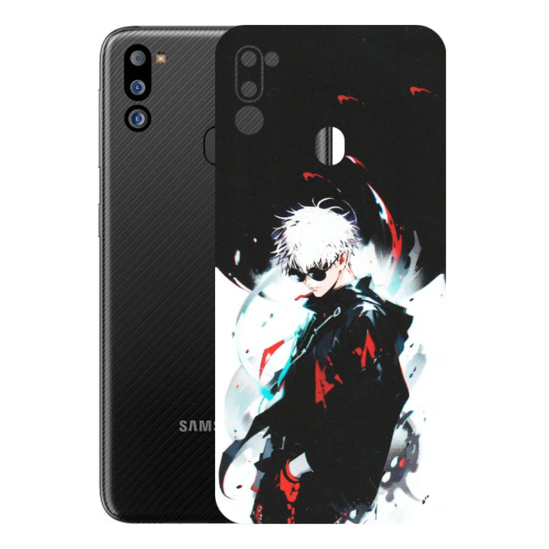 Samsung M/F/Note/Flip and C Phone Skins (All Models) - Gojo Powerful Charater Kaisen Anime - Matte Finish (M-144) Samsung Galaxy M21 2021