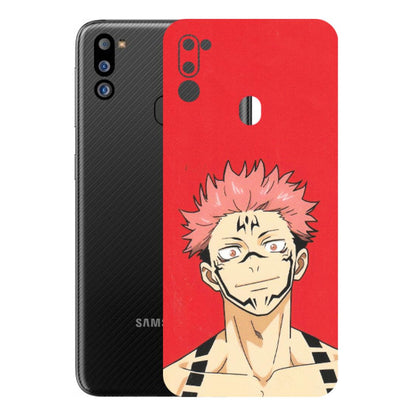Samsung M/F/Note/Flip and C Phone Skins (All Models) - Ryomen Sukuna Fun Anime - Matte Finish (M-153) Samsung Galaxy M21 2021