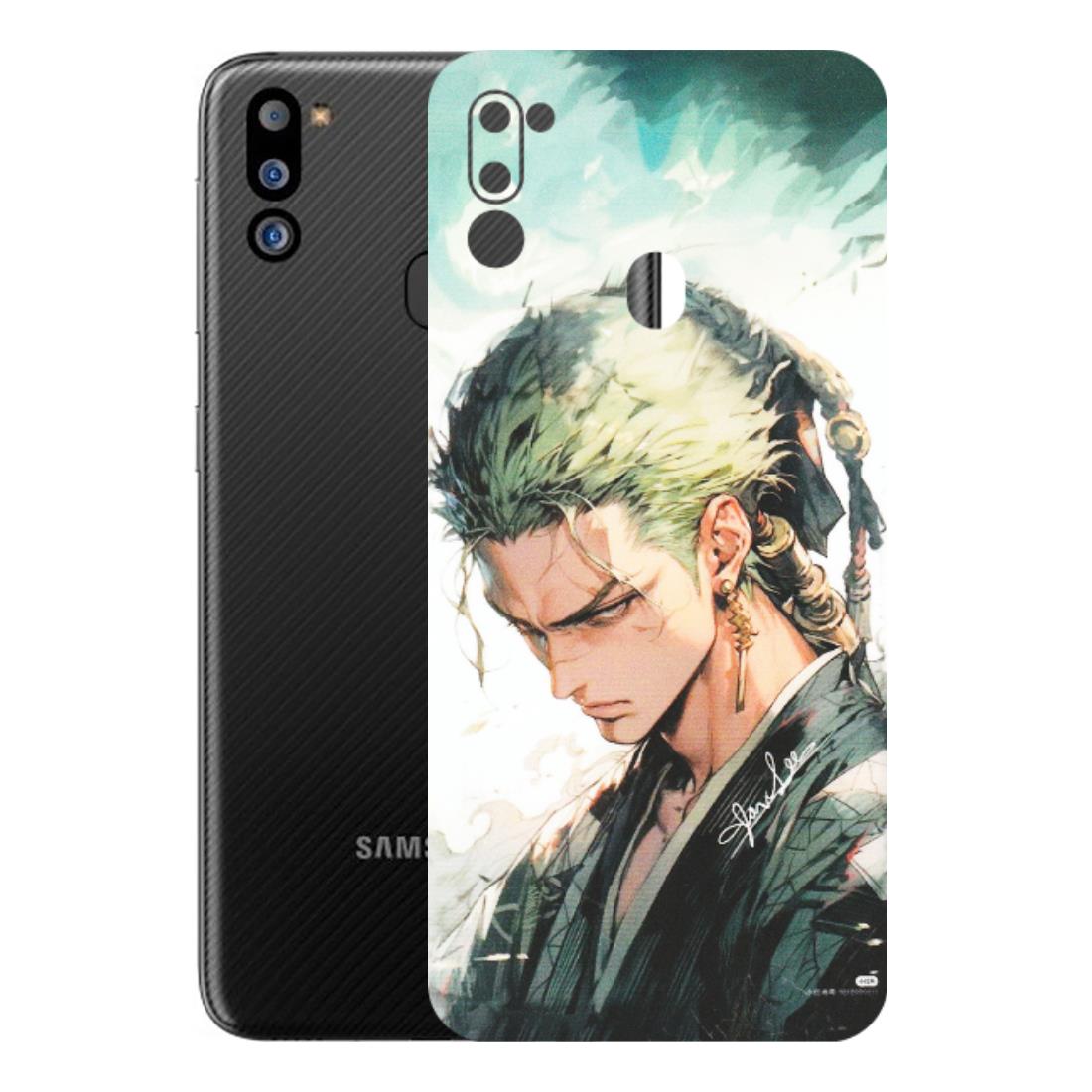 Samsung M/F/Note/Flip and C Phone Skins (All Models) - Pirate Hunter One Piece Anime - Matte Finish (M-157) Samsung Galaxy M21 2021