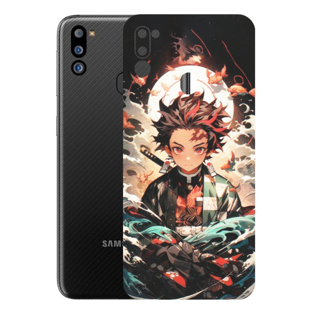 Samsung M/F/Note/Flip and C Phone Skins (All Models) - Tanjiro Demon Slayer Anime - Matte Finish (M-158) Samsung Galaxy M21 2021
