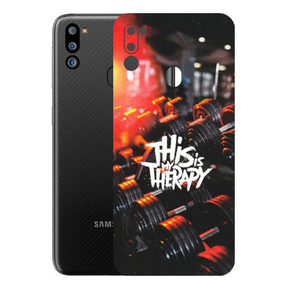 Samsung M/F/Note/Flip and C Phone Skins (All Models) - GYM Lover Therapy - Matte Finish (M-160) Samsung Galaxy M21 2021
