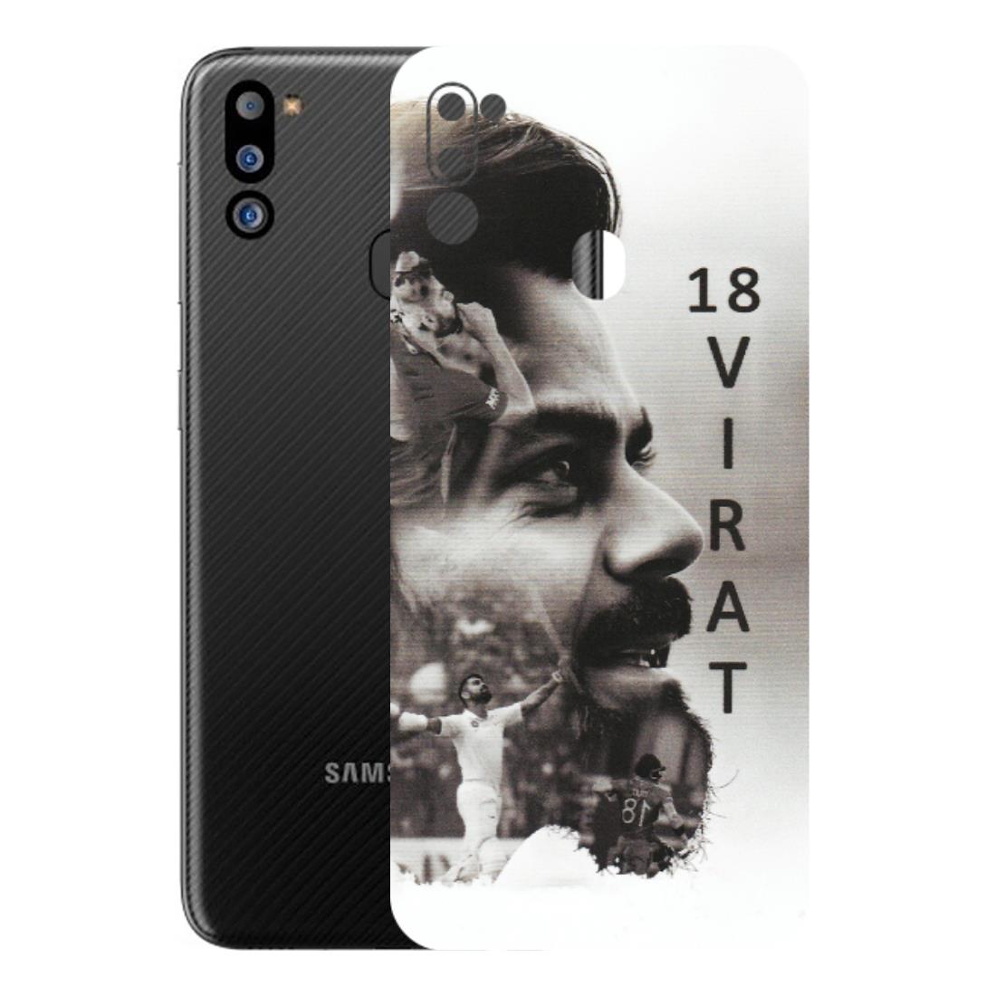 Samsung M/F/Note/Flip and C Phone Skins (All Models) - Virat Kohli Cricketer - Matte Finish (M-163) Samsung Galaxy M21 2021