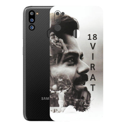 Samsung M/F/Note/Flip and C Phone Skins (All Models) - Virat Kohli Cricketer - Matte Finish (M-163) Samsung Galaxy M21 2021