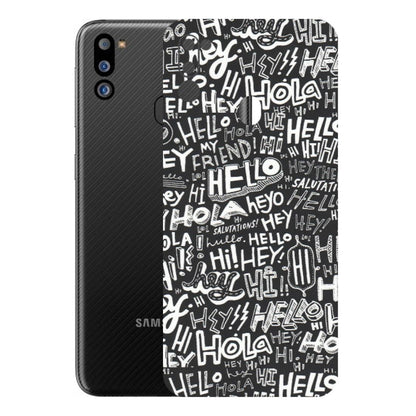Samsung M/F/Note/Flip and C Phone Skins (All Models) - Hi Hello Doodles - Matte Finish (M-25) Samsung Galaxy M21 2021