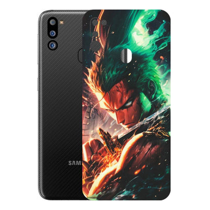 Samsung M/F/Note/Flip and C Phone Skins (All Models) - Anime Gojo Sword - Matte Finish (M-32) Samsung Galaxy M21 2021