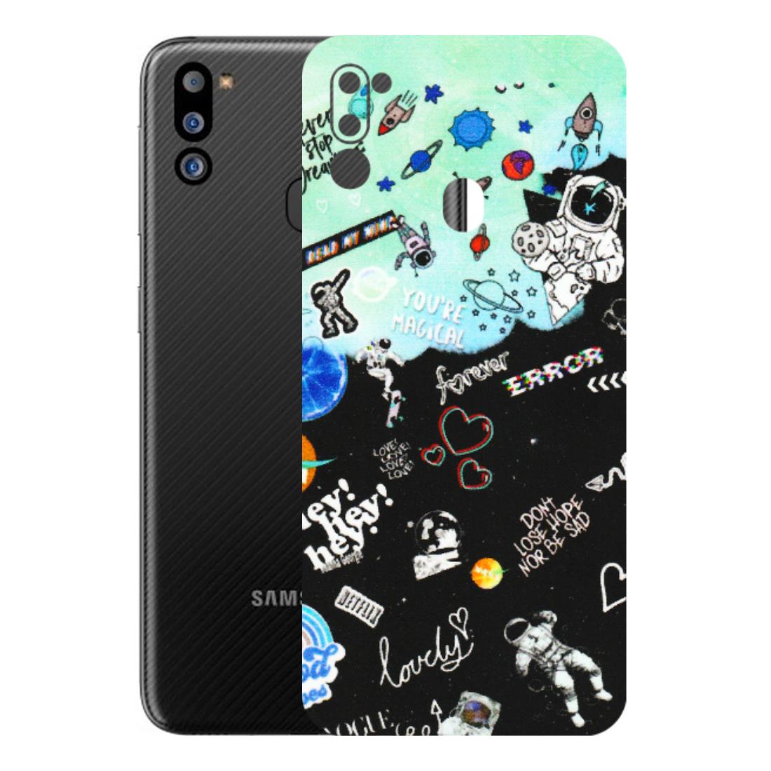 Samsung M/F/Note/Flip and C Phone Skins (All Models) - Living In A Space Dream - Matte Finish (M-46) Samsung Galaxy M21 2021