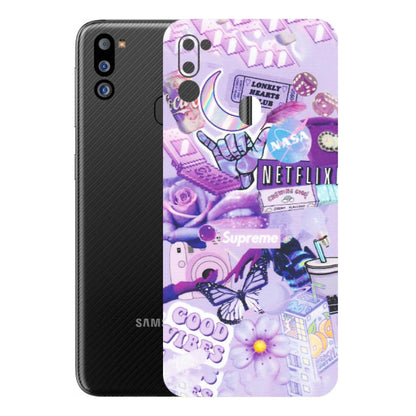 Samsung M/F/Note/Flip and C Phone Skins (All Models) - Supreme Purple Magic - Matte Finish (M-88) Samsung Galaxy M21 2021