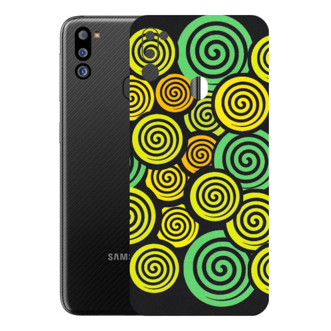 Samsung M/F/Note/Flip and C Phone Skins (All Models) - Crazy Spiral - Matte Finish (M-91) Samsung Galaxy M21 2021
