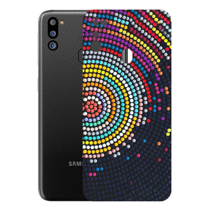 Samsung M/F/Note/Flip and C Phone Skins (All Models) - Rainbow Dot Mandala - Matte Finish (M-97) Samsung Galaxy M21 2021