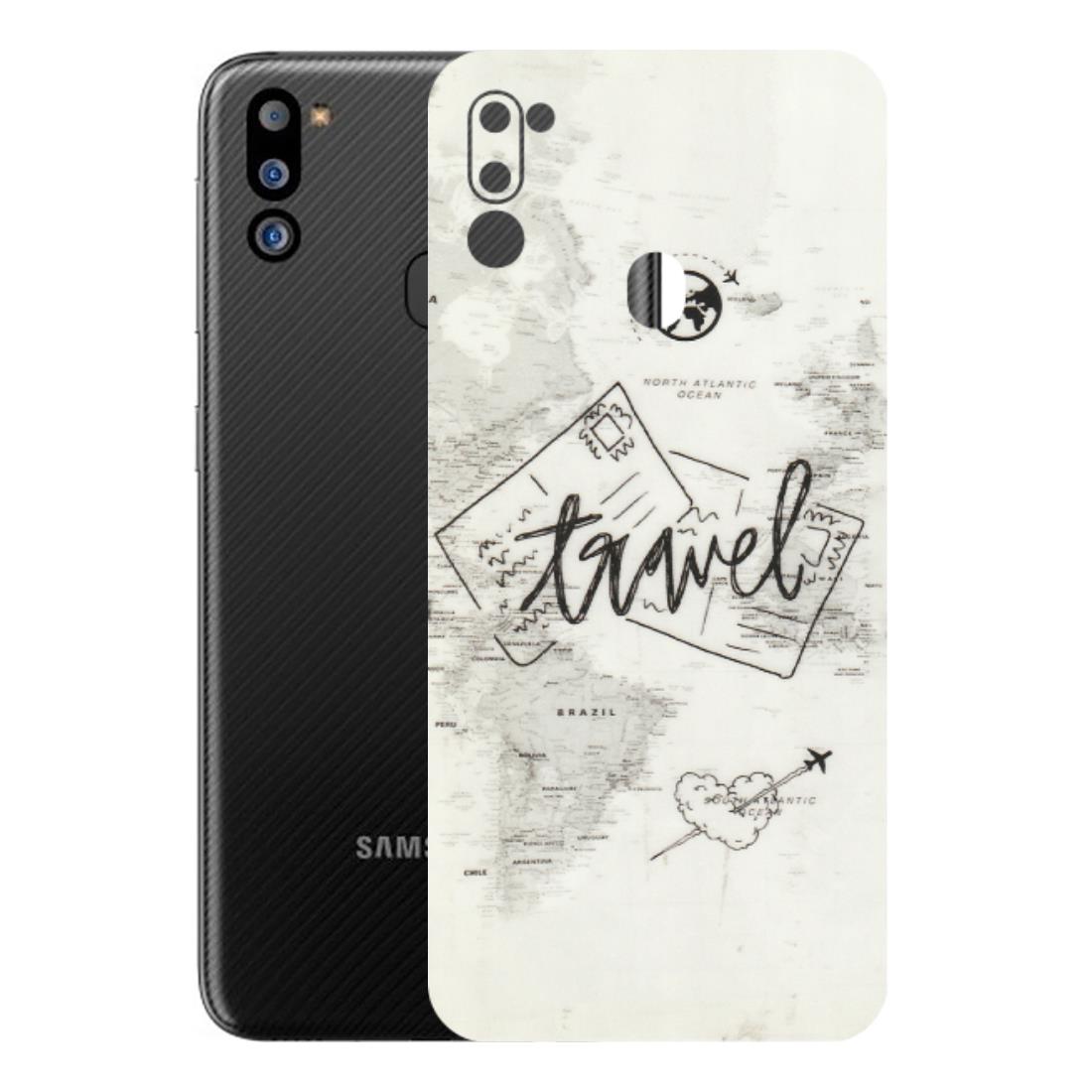 Samsung M/F/Note/Flip and C Phone Skins (All Models) - Travel Ticket - Transparent Finish (T-06) Samsung Galaxy M21 2021