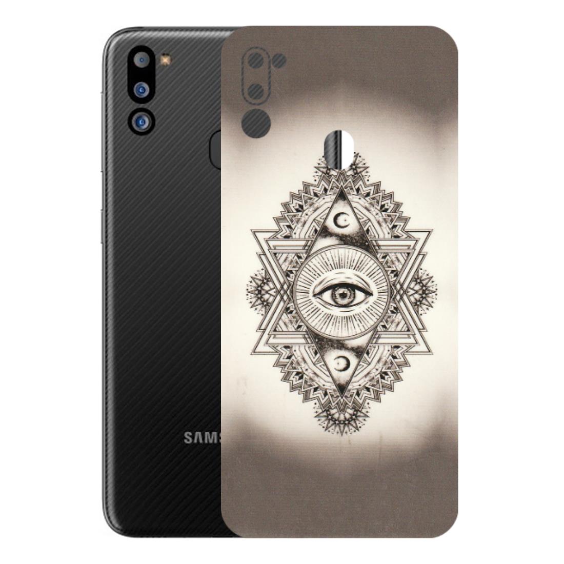Samsung M/F/Note/Flip and C Phone Skins (All Models) - Illuminati Great Eye - Transparent Finish (T-14) Samsung Galaxy M21 2021