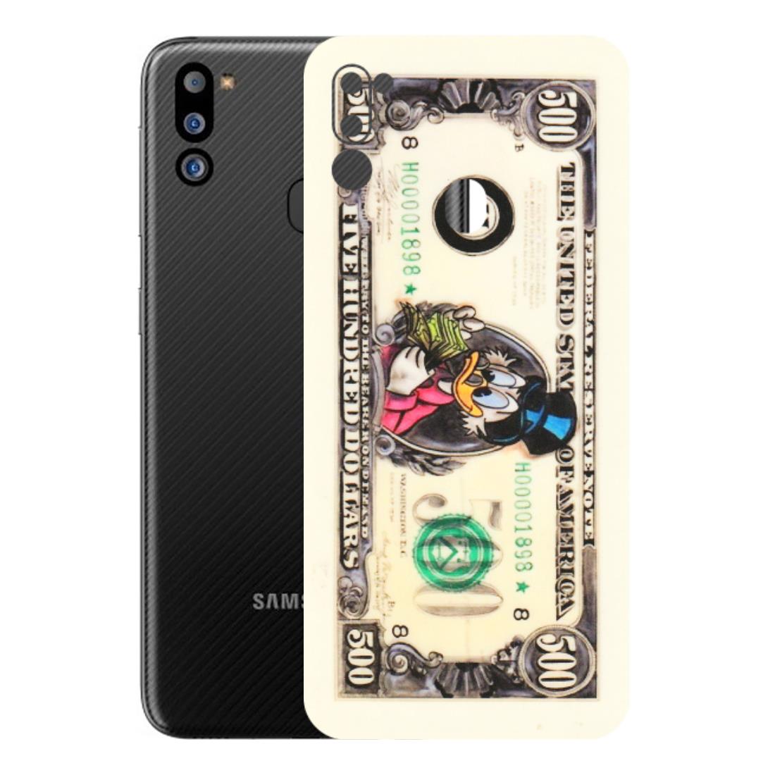 Samsung M/F/Note/Flip and C Phone Skins (All Models) - Five Hundred Dollar Duck - Transparent Finish (T-15) Samsung Galaxy M21 2021