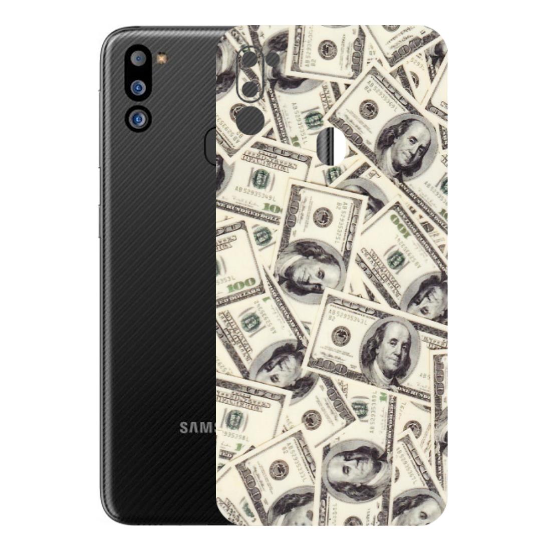 Samsung M/F/Note/Flip and C Phone Skins (All Models) - Dollar Lover - Transparent Finish (T-17) Samsung Galaxy M21 2021