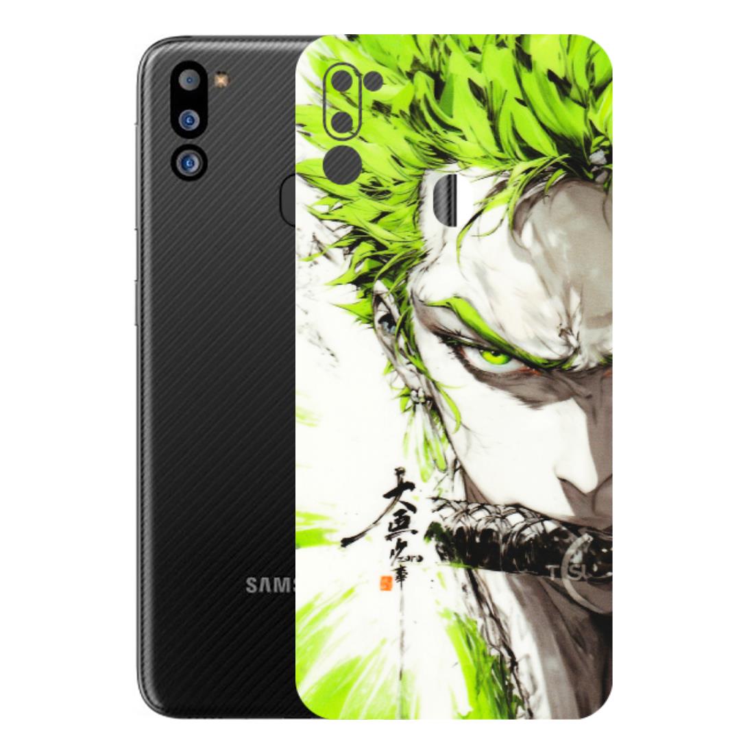 Samsung M/F/Note/Flip and C Phone Skins (All Models) - Roro Taku Anime - Transparent Finish (T-18) Samsung Galaxy M21 2021
