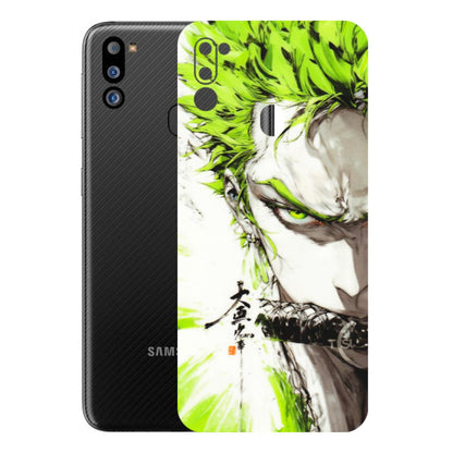 Samsung M/F/Note/Flip and C Phone Skins (All Models) - Roro Taku Anime - Transparent Finish (T-18) Samsung Galaxy M21 2021