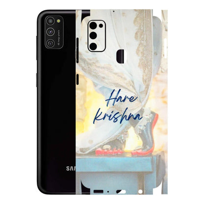 Samsung M/F/Note/Flip and C Phone Skins (All Models) - Hare Krishna - 3D Embossed Finish (L-03) Samsung Galaxy M21
