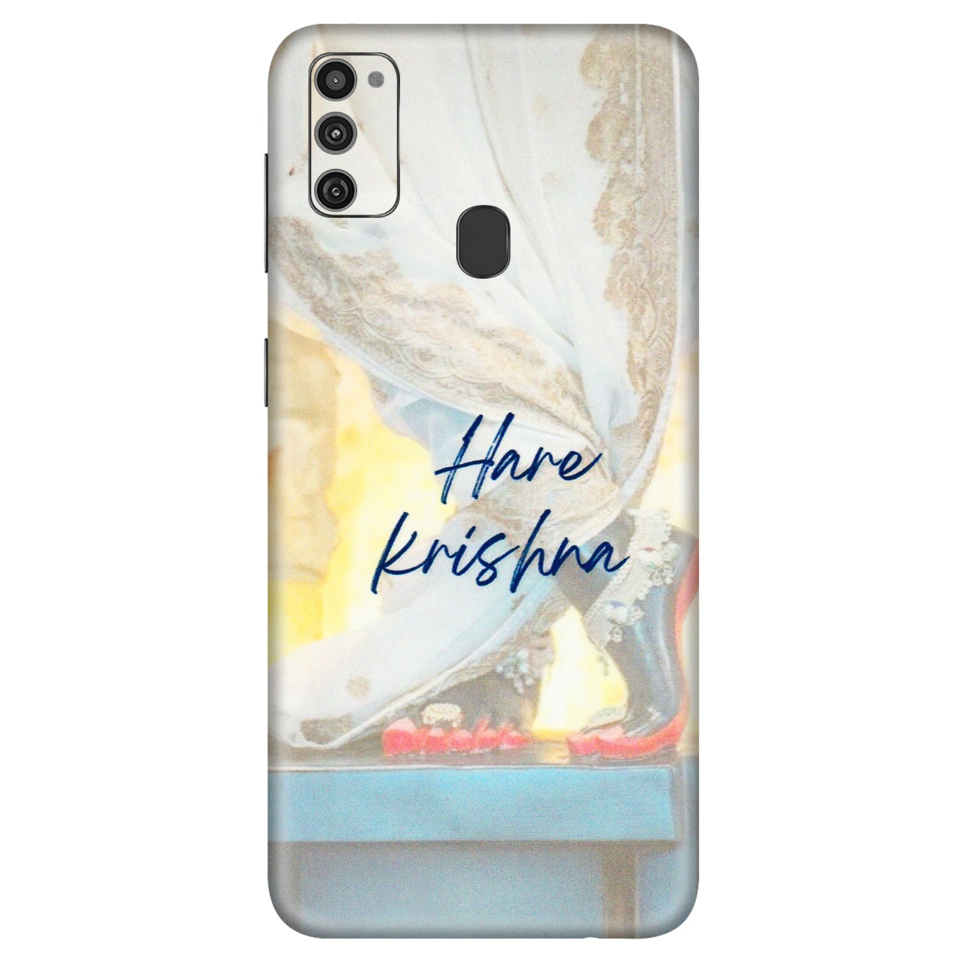 Samsung M/F/Note/Flip and C Phone Skins (All Models) - Hare Krishna - 3D Embossed Finish (L-03) Samsung Galaxy M21