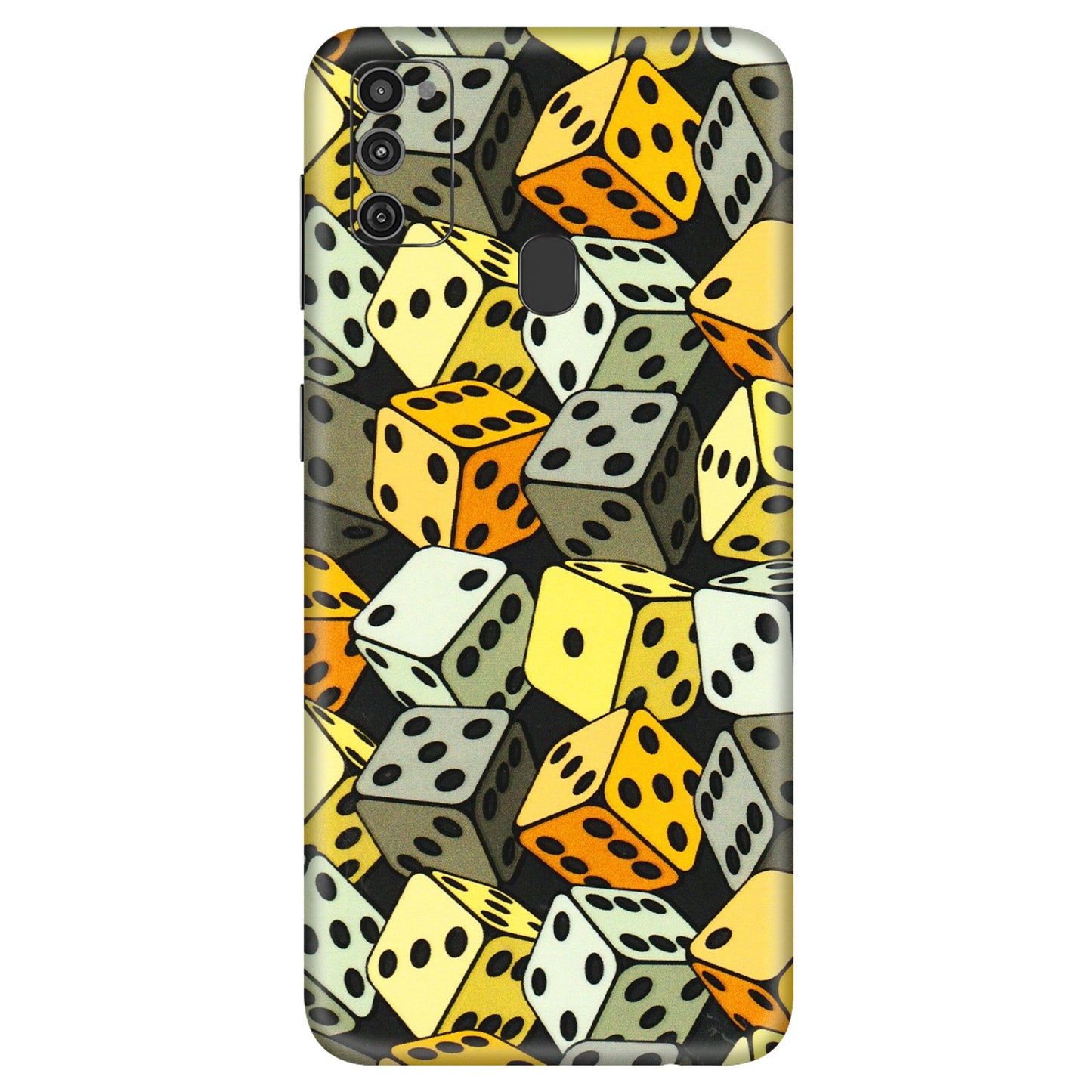 Samsung M/F/Note/Flip and C Phone Skins (All Models) - Dices Of Life - 3D Embossed Finish (L-04) Samsung Galaxy M21