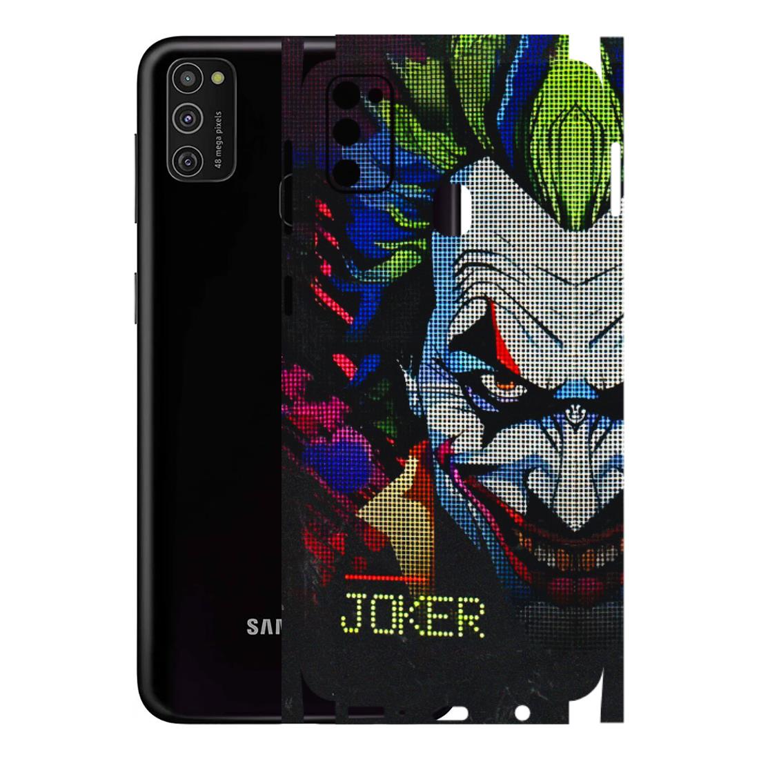 Samsung M/F/Note/Flip and C Phone Skins (All Models) - Joker Dot Matrix - 3D Embossed Finish (L-08) Samsung Galaxy M21