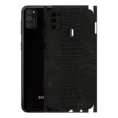 Samsung M/F/Note/Flip and C Phone Skins (All Models) - Snake Leather Black - 3D Embossed Finish (L-107) Samsung Galaxy M21