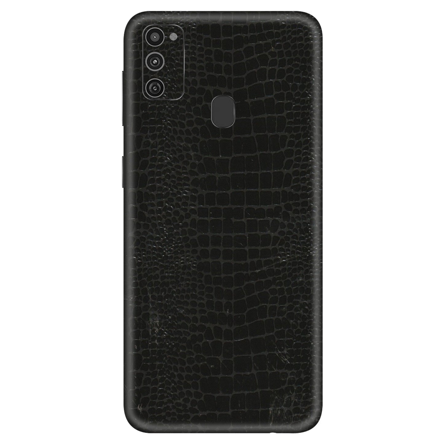 Samsung M/F/Note/Flip and C Phone Skins (All Models) - Snake Leather Black - 3D Embossed Finish (L-107) Samsung Galaxy M21