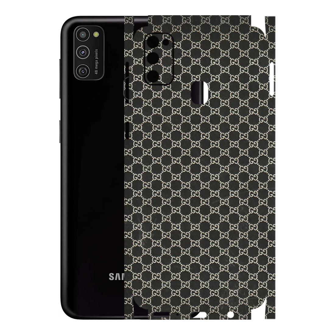 Samsung M/F/Note/Flip and C Phone Skins (All Models) - Black G Print - 3D Embossed Finish (L-109) Samsung Galaxy M21