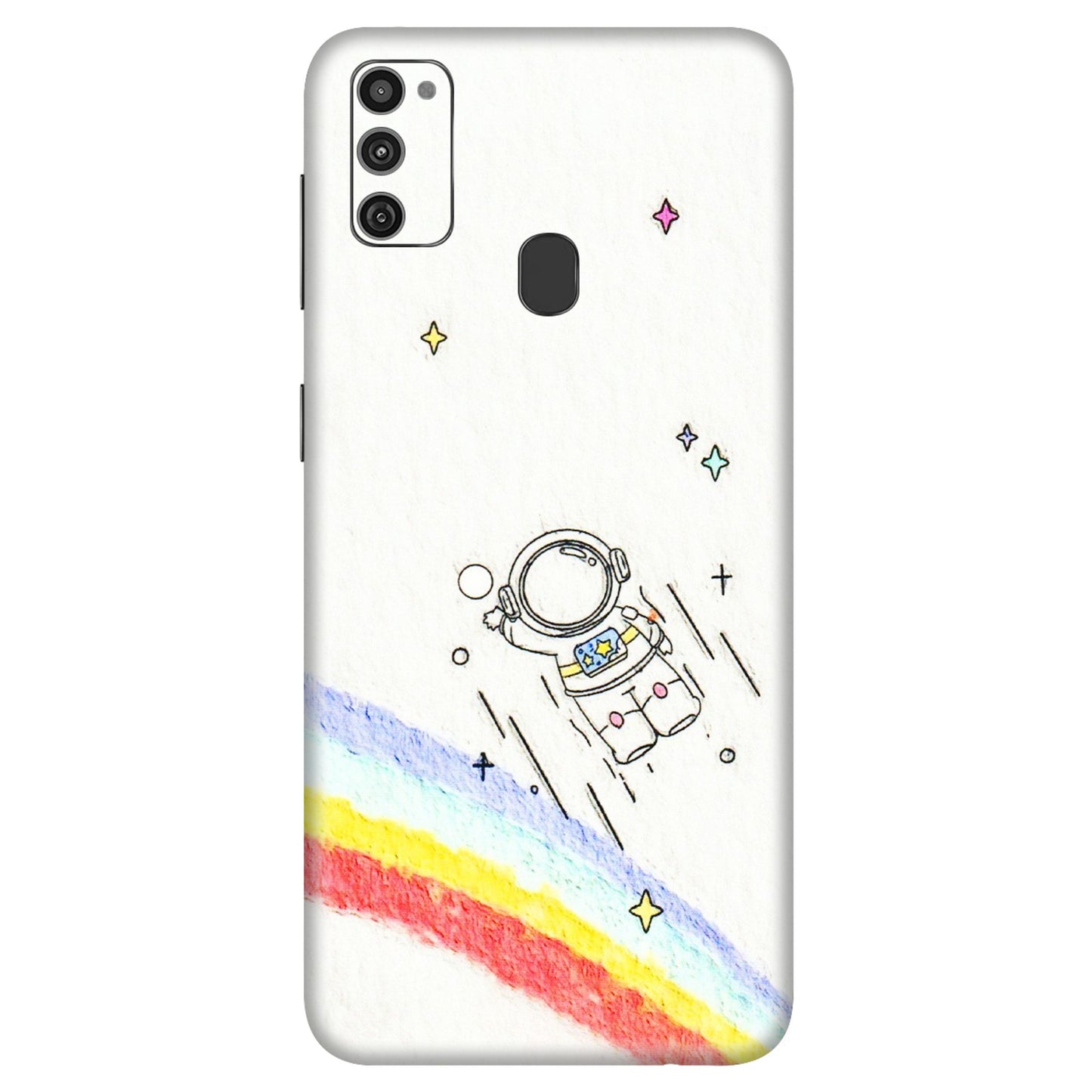 Samsung M/F/Note/Flip and C Phone Skins (All Models) - Milkyway Astronaut - 3D Embossed Finish (L-110) Samsung Galaxy M21
