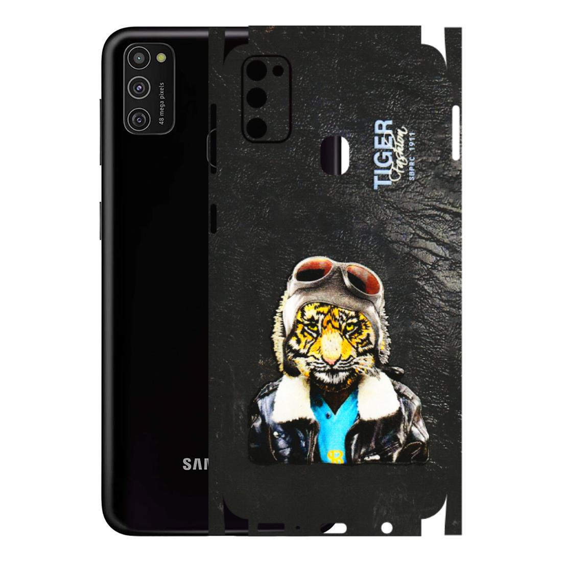 Samsung M/F/Note/Flip and C Phone Skins (All Models) - Rider Tiger - 3D Embossed Finish (L-113) Samsung Galaxy M21